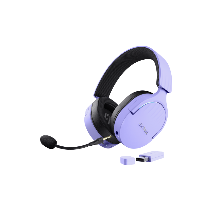 Trust Auriculares Gaming Inalámbricos GXT 491P Fayzo Doble Conexión 2.4GHz y Bluetooth Morado 25305 0 Trust Auriculares Gaming Inalámbricos GXT 491P Fayzo Doble Conexión 2.4GHz y Bluetooth Morado 25305 0