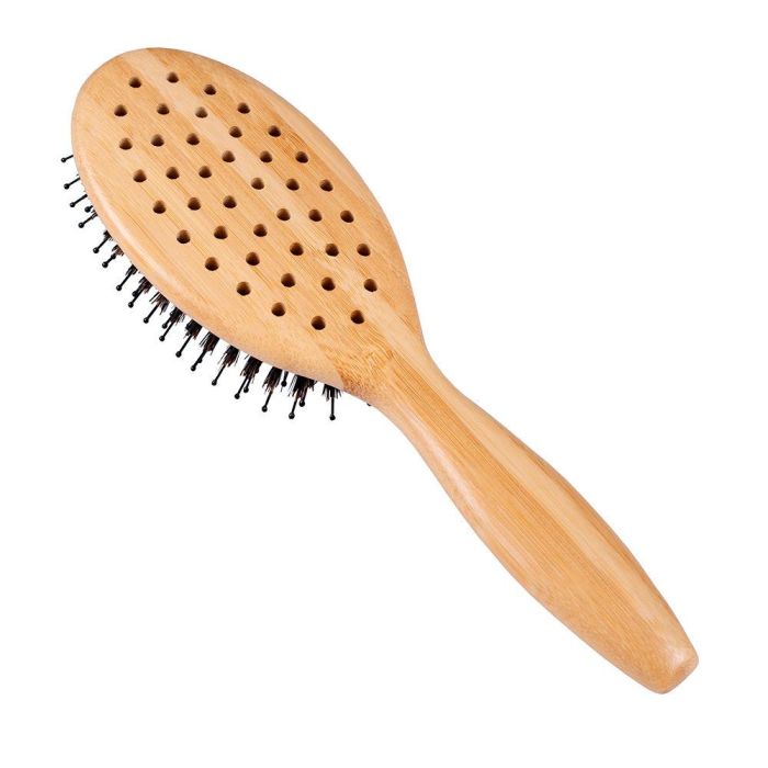 Steinhart Cepillo Ovalado Bamboo con Pelo de Jabalí y Nylon para Secado y Peinado 65 x 225 mm 1