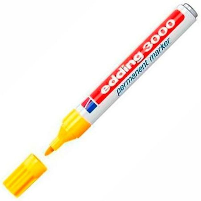 Rotulador permanente Edding 3000 Amarillo (10 Unidades) 1 Rotulador permanente Edding 3000 Amarillo (10 Unidades) 1