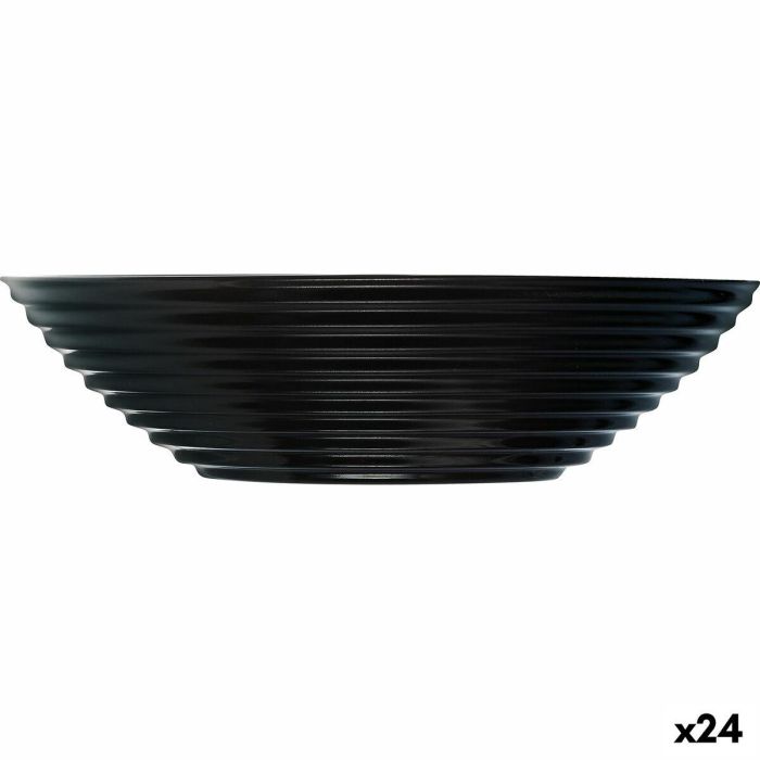 Cuenco Luminarc Harena Sopa 20 cm Negro Vidrio (24 Unidades)