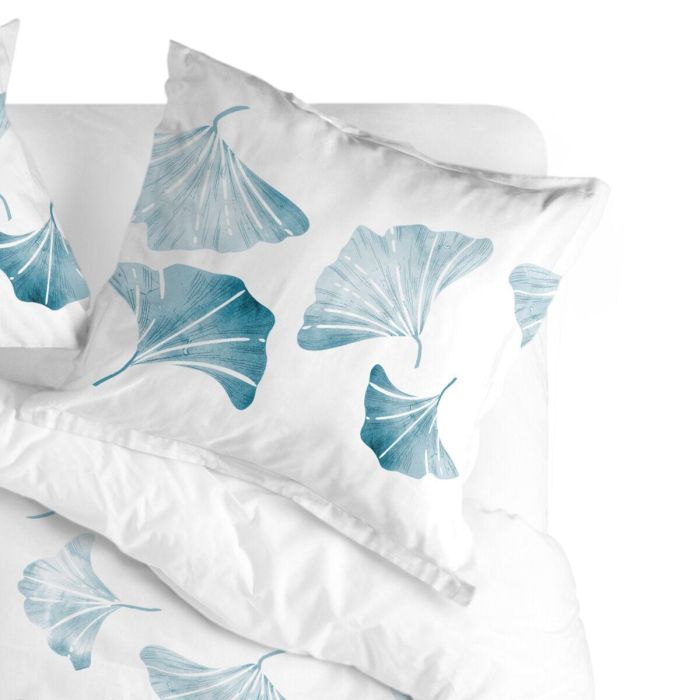 Funda de almohada HappyFriday Blanc Ginkgo Multicolor 80 x 80 cm 2