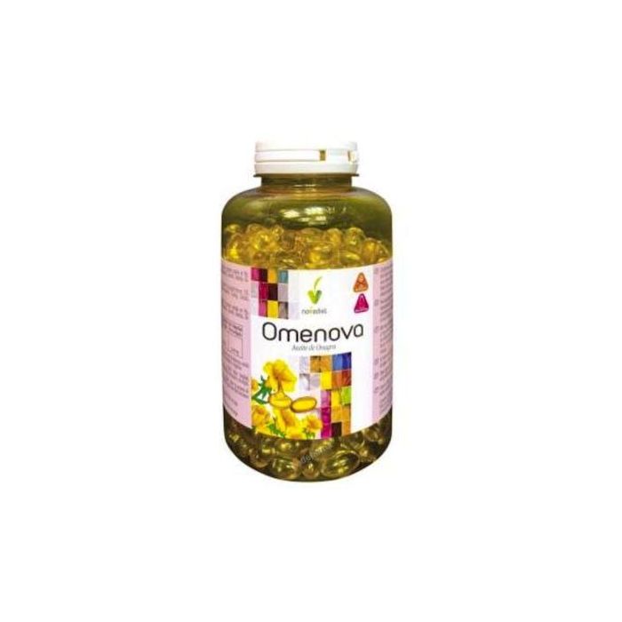 NOVADIET Omenova 400Cápsulas - Aceite de Onagra para Apoyo del Ciclo Menstrual Femenino - Suplemento Natural con GLA y Vitamina E