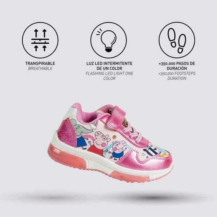 Zapatillas Casual Con LED Peppa Pig Rosa 30 2 Zapatillas Casual Con LED Peppa Pig Rosa 30 2