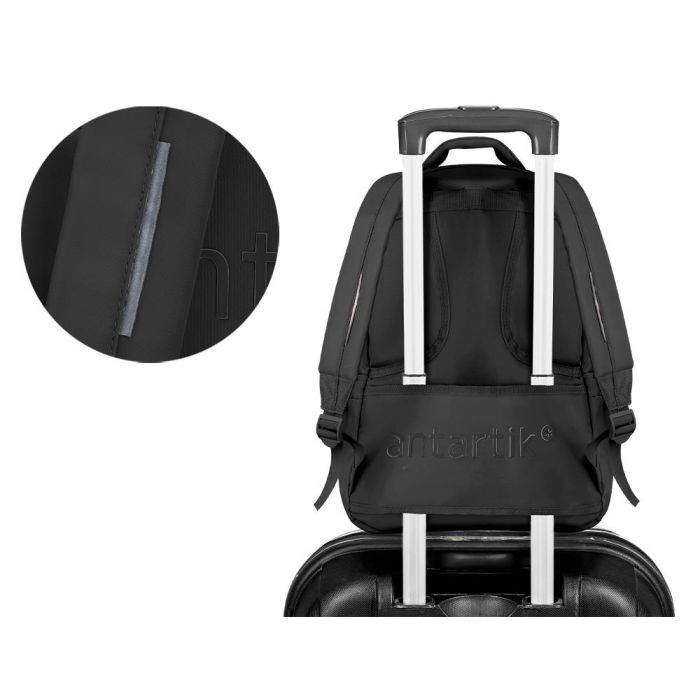 Mochila Antartik Multibolsillo 19 L Compartimento Para Portatil Y Tablet Color Negro450 X 160 X 300 mm 3