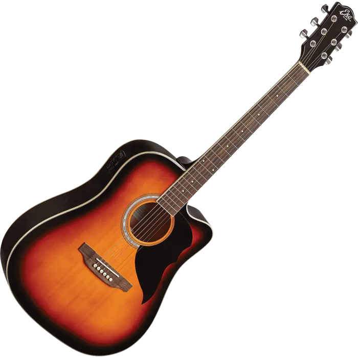 Eko Guitarra Acústica Dreadnought Ranger 6 A/E Cutaway Electroacústica - Brown Sunburst 2