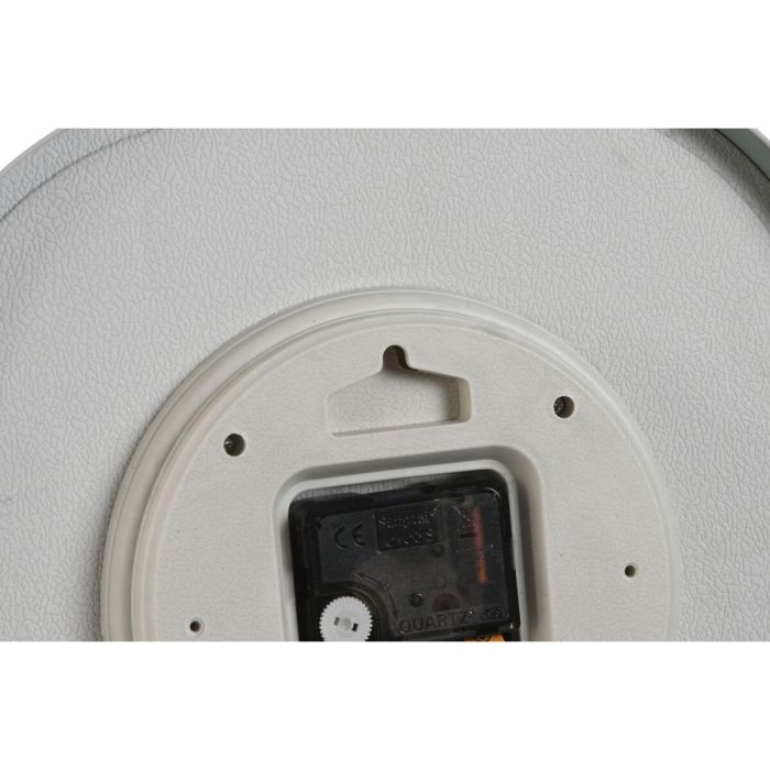 Reloj de Pared Home ESPRIT Blanco Verde PVC 28,5 x 5 x 28,5 cm (3 Unidades) 1