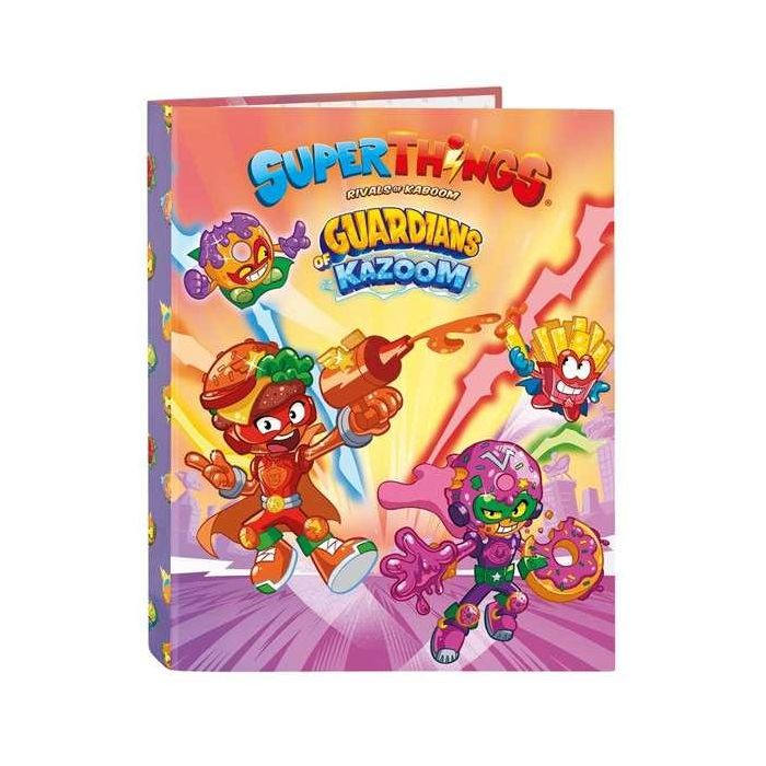 Carpeta Carton Folio 4 Anillas Mixtas Safta Superthings Guardians Of Kazoom 265x40x330 mm Carpeta Carton Folio 4 Anillas Mixtas Safta Superthings Guardians Of Kazoom 265x40x330 mm