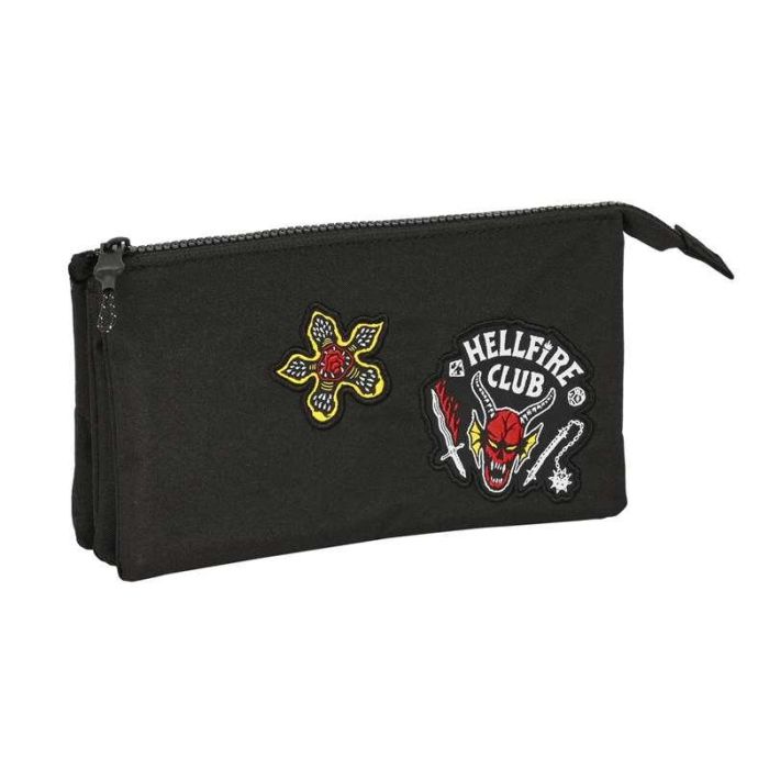 Bolso Escolar Portatodo Safta Triple Stranger Things 120x220x30 mm 2 Bolso Escolar Portatodo Safta Triple Stranger Things 120x220x30 mm 2
