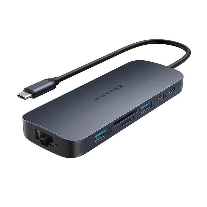 HYPER HD4006GL hub de interfaz USB 3.2 Gen 1 (3.1 Gen 1) Type-C 10000 Mbit/s Azul, Gris HYPER HD4006GL hub de interfaz USB 3.2 Gen 1 (3.1 Gen 1) Type-C 10000 Mbit/s Azul, Gris
