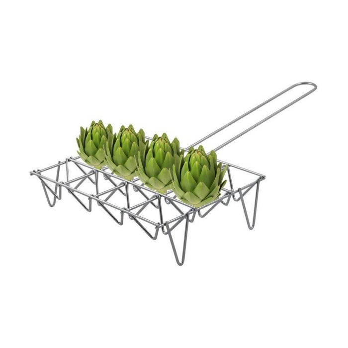 Parrilla para Verduras EDM 33,5 x 25 cm Metal Cromo 2 Parrilla para Verduras EDM 33,5 x 25 cm Metal Cromo 2