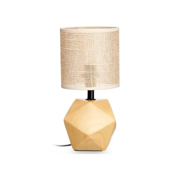 Giftdecor Lámpara de Sobremesa Prisma Efecto Madera, E27, Marrón, 14x28.5x14 cm (12 Unidades) 1 Giftdecor Lámpara de Sobremesa Prisma Efecto Madera, E27, Marrón, 14x28.5x14 cm (12 Unidades) 1