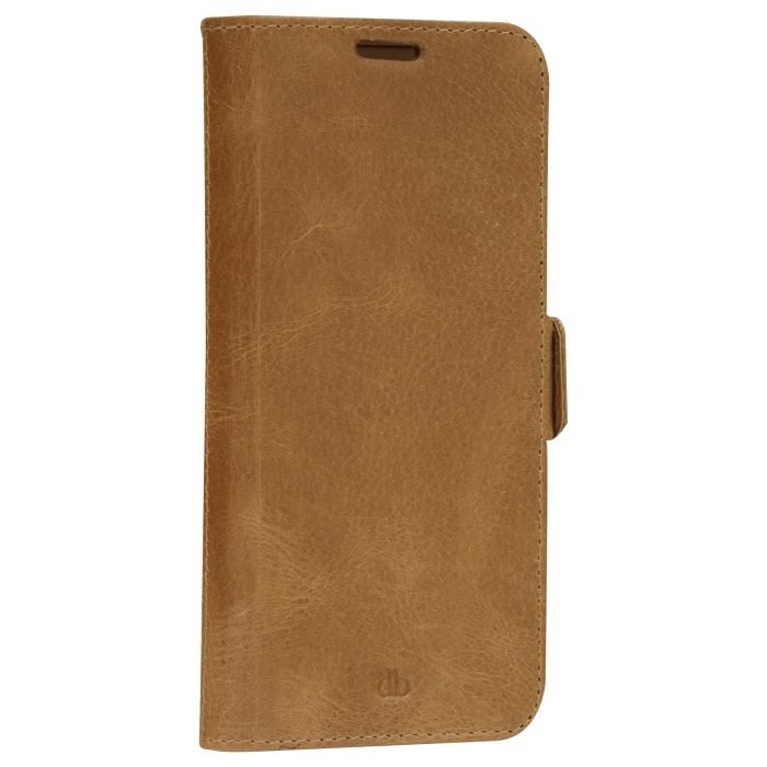 Dbramante 1928 Copenhagen Slim - Funda flip de cuero genuino color bronceado, con soporte, para Samsung Galaxy S22 (6.1") 3