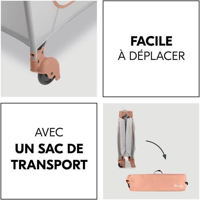 Hauck HAU1731647229433 Cuna de Viaje Sleep N Play Go Plus 60x120 cm Plegable con Ruedas desde el Nacimiento, Corcho Polvoriento 4 Hauck HAU1731647229433 Cuna de Viaje Sleep N Play Go Plus 60x120 cm Plegable con Ruedas desde el Nacimiento, Corcho Polvoriento 4