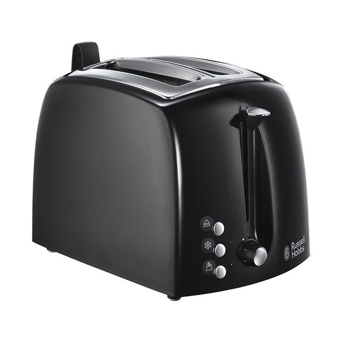 Russell Hobbs 22601-56 Tostador Textures Plus, Negro Mate/Alto Brillo, Ranuras Extra Largas, Función Pan Congelado, Ajuste de Tueste Russell Hobbs 22601-56 Tostador Textures Plus, Negro Mate/Alto Brillo, Ranuras Extra Largas, Función Pan Congelado, Ajuste de Tueste