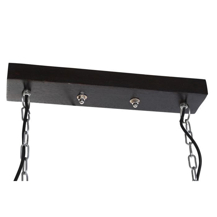 DKD Home Decor Lámpara de Techo Estilo Loft Gris Marrón Oscuro Hierro Mango 2 Focos 104 x 25 x 28 cm 5 DKD Home Decor Lámpara de Techo Estilo Loft Gris Marrón Oscuro Hierro Mango 2 Focos 104 x 25 x 28 cm 5