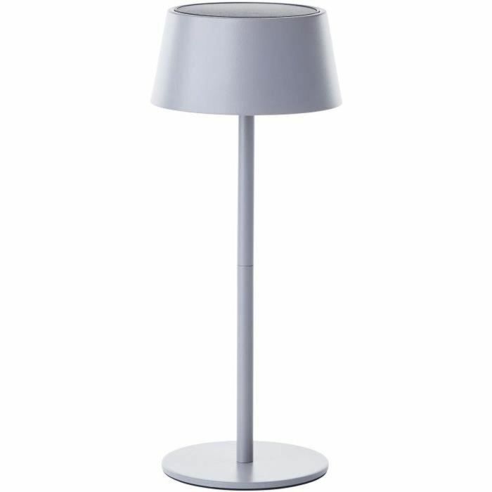 Brilliant BRI4004353437724 Lámpara de mesa para exterior PICCO LED Solar 5W, de metal y plástico, gris esmerilado 4