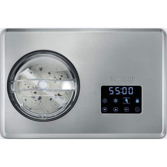SEVERIN EZ7405 Sorbetiere Yogurt maker 2 en 1 - Función innovadora para hacer sorbetes y yogures de helado / acero inoxidable cepillado 1 SEVERIN EZ7405 Sorbetiere Yogurt maker 2 en 1 - Función innovadora para hacer sorbetes y yogures de helado / acero inoxidable cepillado 1