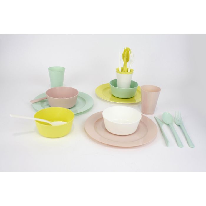 Set de 4 vasos PP Pastel de la marca Dem (24 Cajas) 4 Set de 4 vasos PP Pastel de la marca Dem (24 Cajas) 4