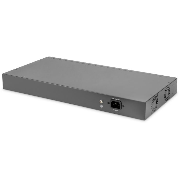 DIGITUS Switch 24-Port 10/100 370W PoE Unmanaged schwarz 3 DIGITUS Switch 24-Port 10/100 370W PoE Unmanaged schwarz 3