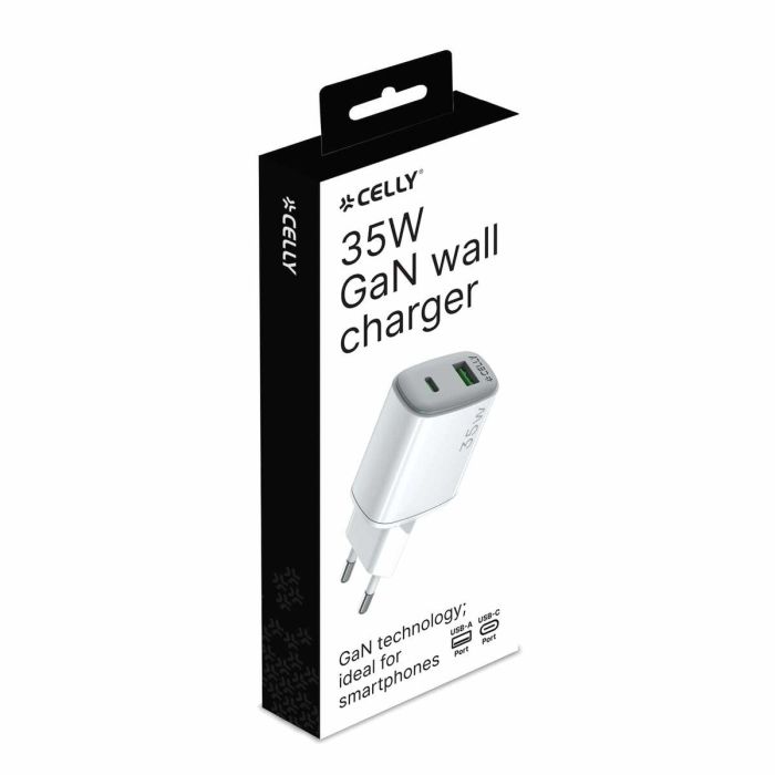 Cargador de Pared Celly UPTC1USB1USBC35 5 Cargador de Pared Celly UPTC1USB1USBC35 5