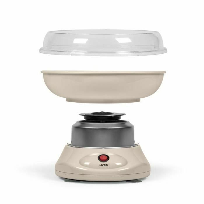 Livoo DOM468C Máquina de Algodón de Azúcar 450W con Recipiente y Tapa Extraíbles, Cuchara Medidora y Palitos de Bambú Incluidos 3 Livoo DOM468C Máquina de Algodón de Azúcar 450W con Recipiente y Tapa Extraíbles, Cuchara Medidora y Palitos de Bambú Incluidos 3