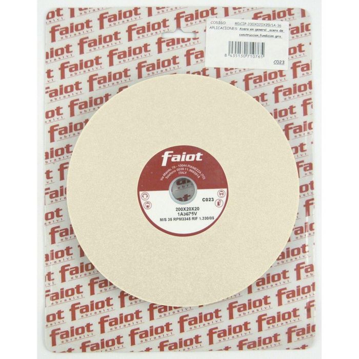 Muela abrasiva FAIOT 9A-60 150 mm Blanco 1
