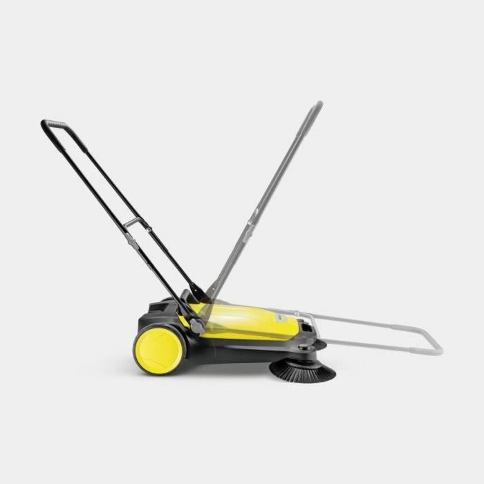 Karcher S 4 Barredora mecánica para limpieza diaria, asa de transporte plegable, papelera extraíble 20L, cepillo lateral - Amarilla y Negra 3