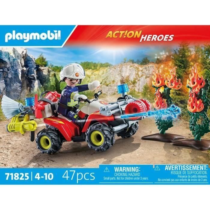 Playmobil 71825 Quad de Bomberos Action Heroes con Figura Bombero, Cabestrante, Cañón de Agua, Extintor y Hacha, Juguete para Niños +4 años 4 Playmobil 71825 Quad de Bomberos Action Heroes con Figura Bombero, Cabestrante, Cañón de Agua, Extintor y Hacha, Juguete para Niños +4 años 4