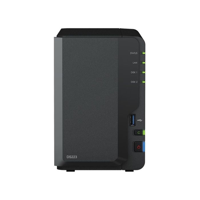 Synology DS223 NAS Escritorio 2 Bahías Realtek RTD1619B CPU 2 GB DDR4
