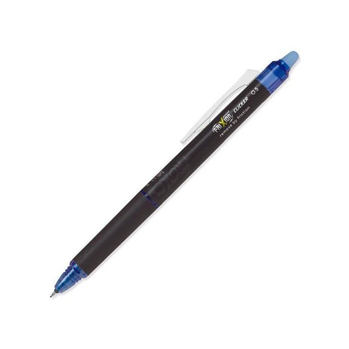 Pilot Bolígrafo de Tinta Borrable Frixion Point Clicker 0.5 mm Azul, Punta Synergy, Retráctil (12 Unidades) (12 Unidades)