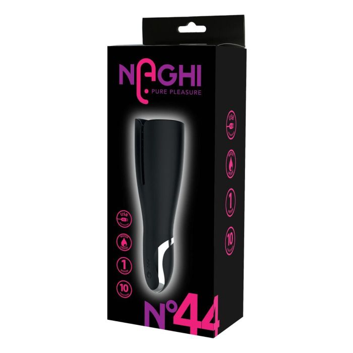 Funda para pene Naghi Negro Ø 6,5 cm 1 Funda para pene Naghi Negro Ø 6,5 cm 1