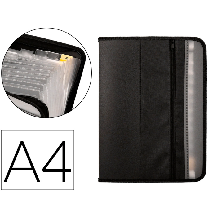 Liderpapel Carpeta Clasificadora Fuelle Polipropileno A4 13 Departamentos Cierre Negro 0 Liderpapel Carpeta Clasificadora Fuelle Polipropileno A4 13 Departamentos Cierre Negro 0