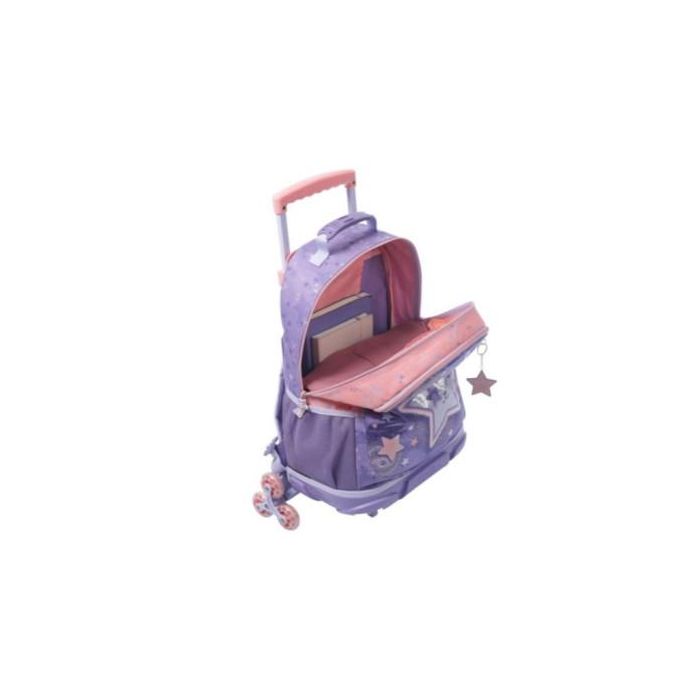 Totto Mochila Morral 3 Rue Bomper Star Cat L con Ruedas, Estampado en Satín, MJ03STC006-2410-4Q8L 1