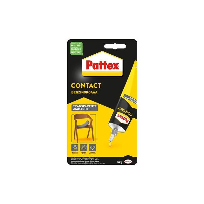 Pegamento De Contacto Pattex Transparente 50G