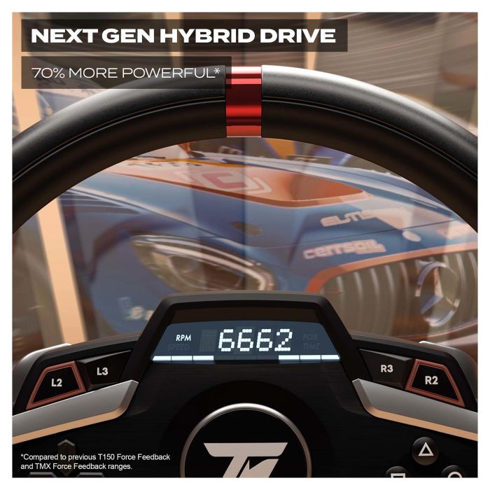 Thrustmaster Volante T248P FF Wheel con Pedales para PS5/PC Force Feedback Alámbrico Negro 8