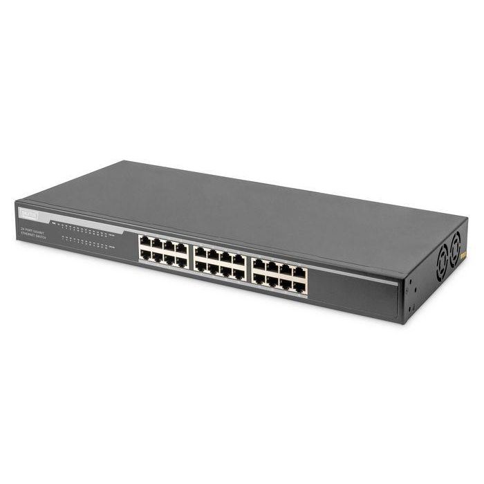 Digitus 24-Port Gigabit Desktop Switch 24-port 10/100/1000Base-T incl. Rack Mount Kit Digitus 24-Port Gigabit Desktop Switch 24-port 10/100/1000Base-T incl. Rack Mount Kit