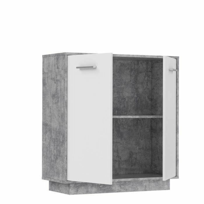 Mueble de almacenaje Blanco Gris claro 88,9 x 34,2 x 88,1 cm 2