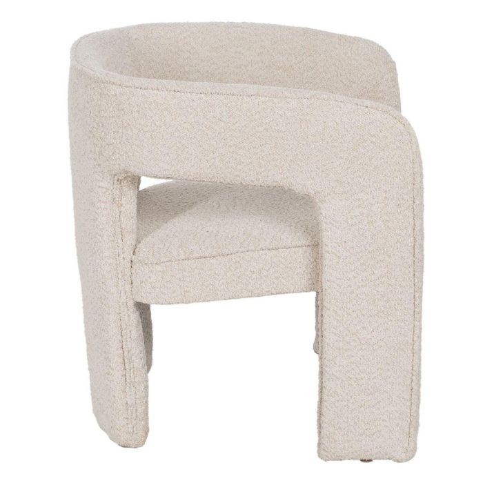 Silla de Comedor Beige Poliéster 69 x 66 x 73 cm 7