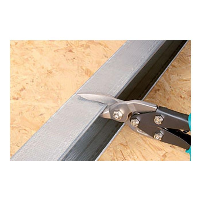 Wolfcraft Tijeras para chapa 260 mm cortes rectos a la derecha mangos antideslizantes acero verde 1