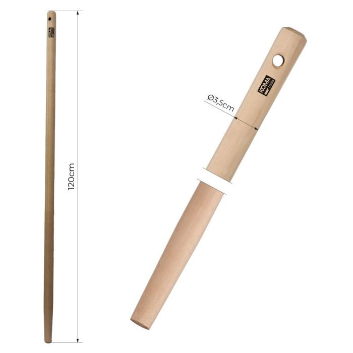 Koma Tools Mango para raedera/pala Amp1200, madera de eucalipto, 120x3,5 cm Koma Tools Mango para raedera/pala Amp1200, madera de eucalipto, 120x3,5 cm