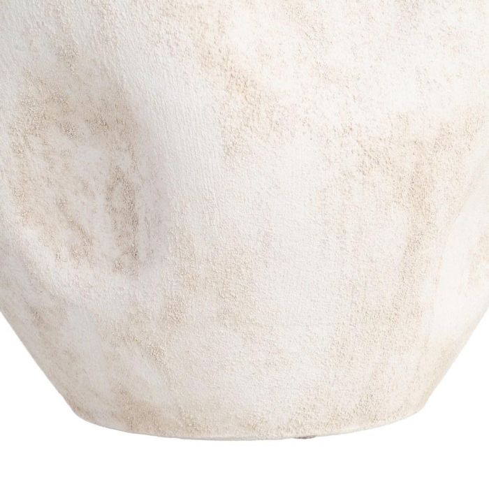 Macetero Crema Cerámica Decoración 40 X 40 X 40 cm