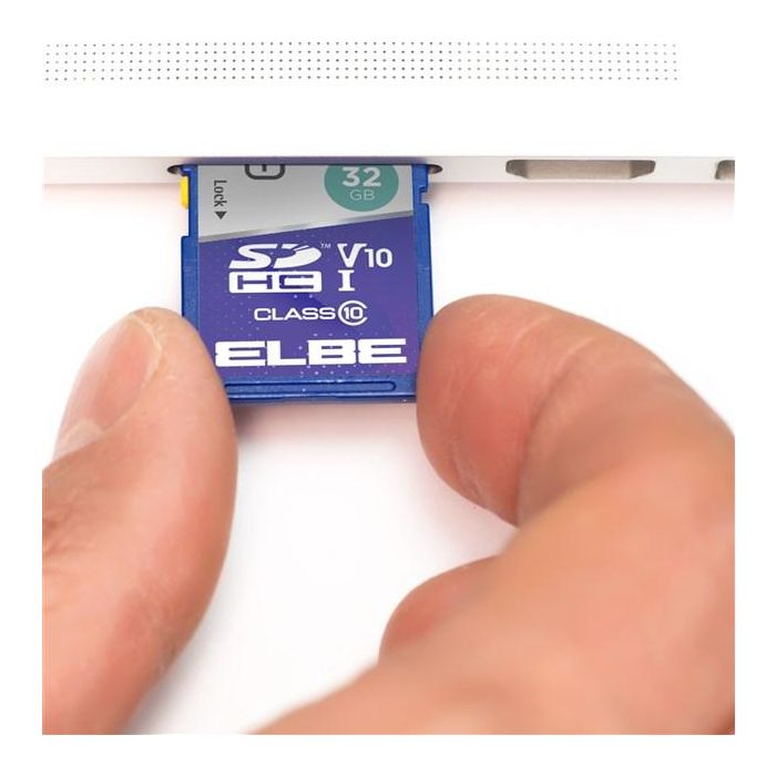Elbe SD-1032 Tarjeta SD 32GB UHS-I V10 Full HD para Cámaras Compactas y Réflex 3