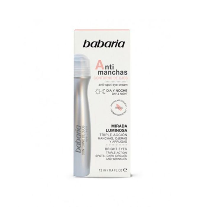 Babaria Cara contorno de ojos anti-manchas dia y noche 12 ml Babaria Cara contorno de ojos anti-manchas dia y noche 12 ml
