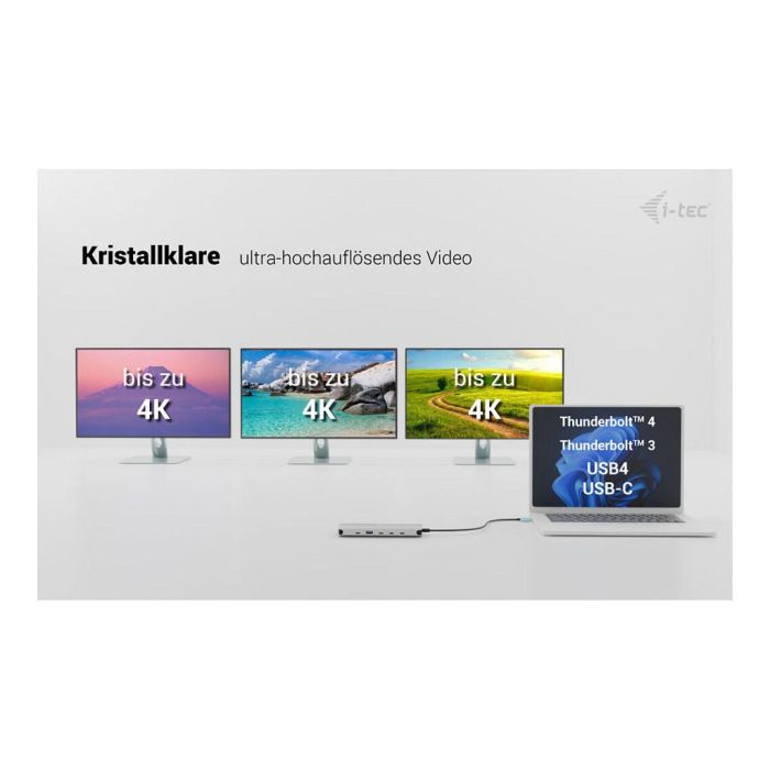 Hub USB i-Tec C31NANOTRIPLED140 Gris 11