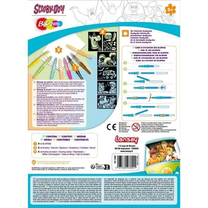 Blopens - conjunto de actividades de scooby -doo - dibujos y páginas para colorear - 5 años - Lansay 2 Blopens - conjunto de actividades de scooby -doo - dibujos y páginas para colorear - 5 años - Lansay 2