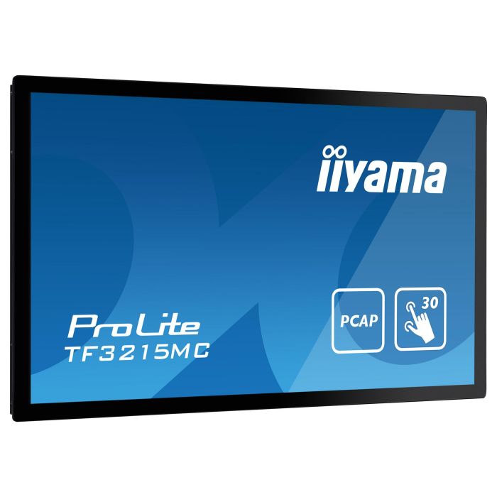 Iiyama ProLite TF3215MC-B2 - Monitor táctil de 80 cm (31.5") Full HD 1920x1080, panel VA, multi-touch (30 toques), HDMI, DisplayPort, USB, 8 ms, montaje VESA, Negro