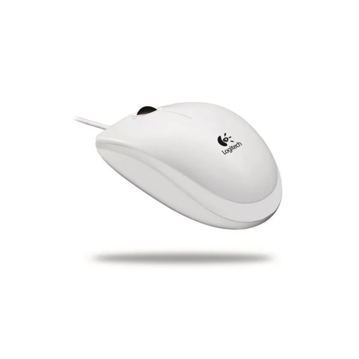 Logitech B100 Ratón Óptico USB Blanco con Conexión USB Tipo-A
