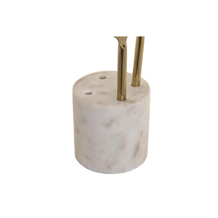 DKD Home Decor Coctel Glam - Set de 4 Piezas de Inox y Mármol en Blanco y Dorado, 3 x 21 x 10 cm 1 DKD Home Decor Coctel Glam - Set de 4 Piezas de Inox y Mármol en Blanco y Dorado, 3 x 21 x 10 cm 1