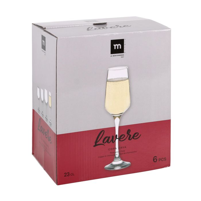 Set 6 Copas Champagne Lavere 230 ml - La Mediterranea (4 Cajas) 2 Set 6 Copas Champagne Lavere 230 ml - La Mediterranea (4 Cajas) 2