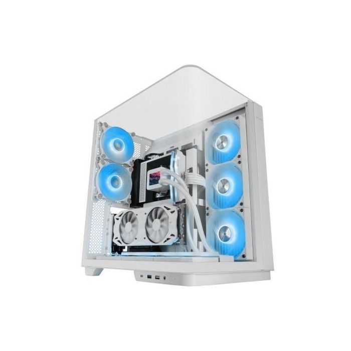 Mars Gaming MCINFINIOW Caja Torre Gaming Blanca con Cristal Templado Curvo Panorámico, 2 Ventiladores ARGB y USB-C. Compatible ATX. 1 Mars Gaming MCINFINIOW Caja Torre Gaming Blanca con Cristal Templado Curvo Panorámico, 2 Ventiladores ARGB y USB-C. Compatible ATX. 1